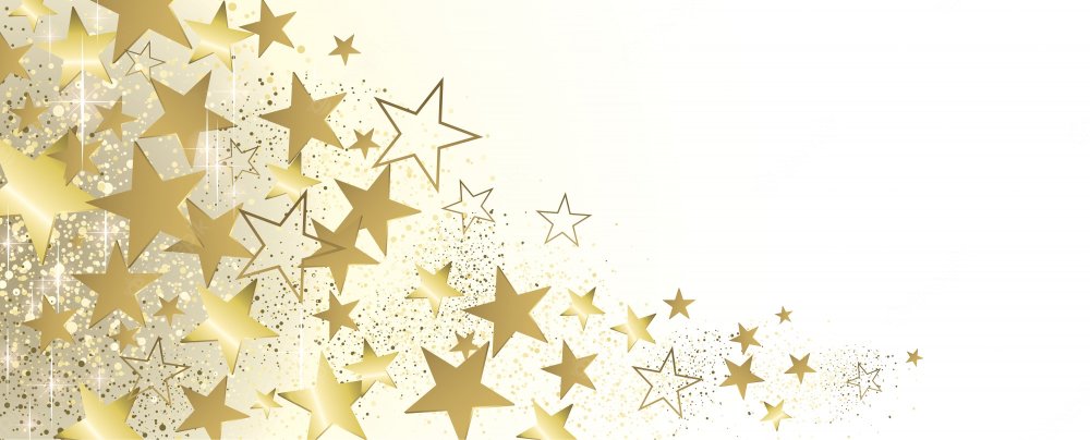 Баннер с золотыми звездами