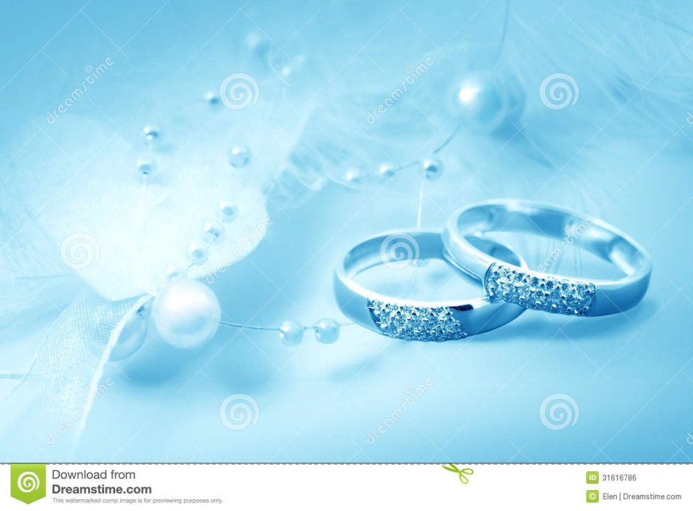 Заставка для свадьбы в голубом цвете