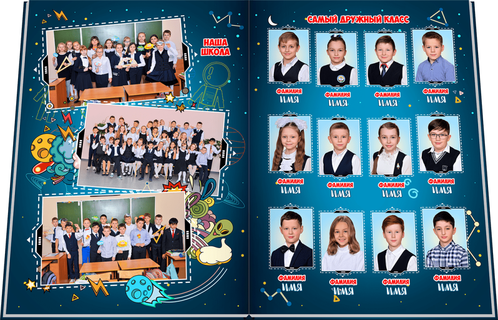 Фотоальбом на выпускной 4 класс
