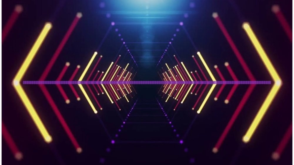 Неоновые линии геометрия