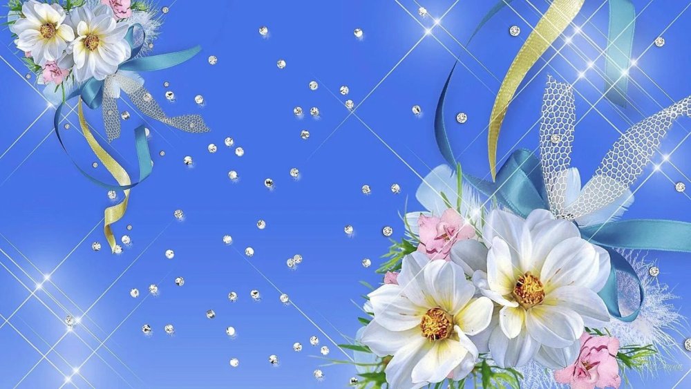 Фон с цветами для открытки