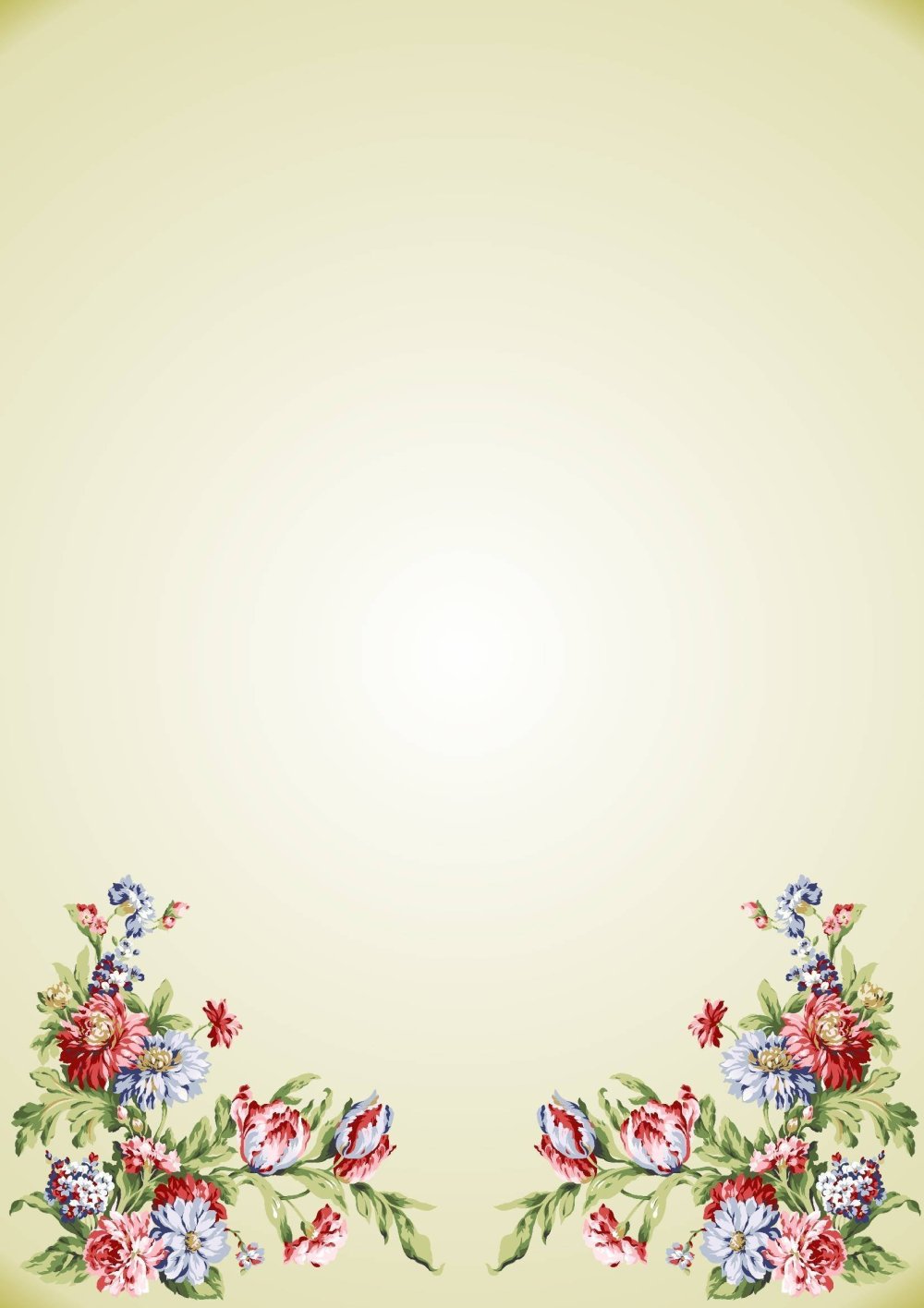 Цветочная рамка для грамоты