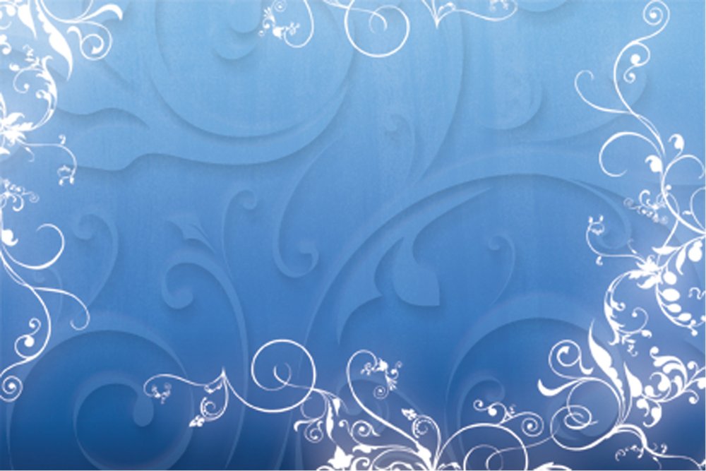 Синий фон с узорами