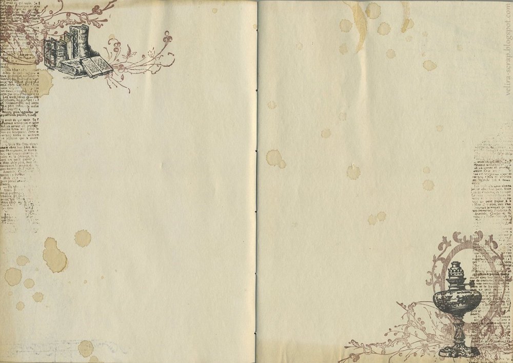 Винтажные листы для блокнота