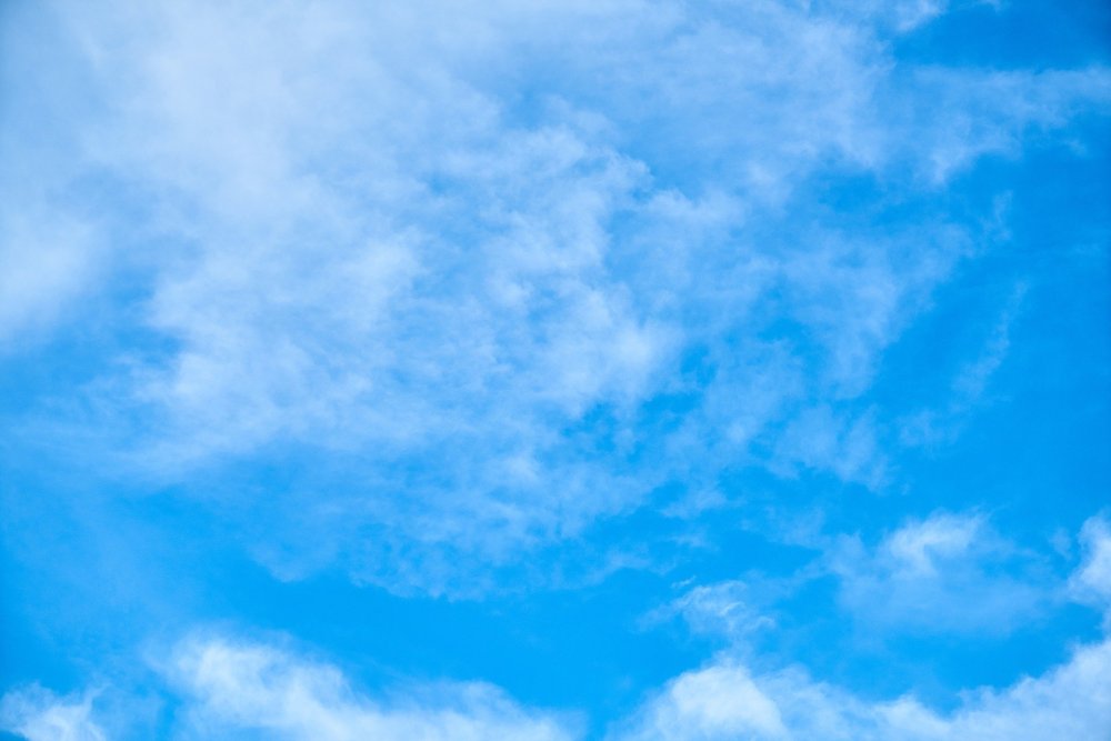 Голубое небо с облаками