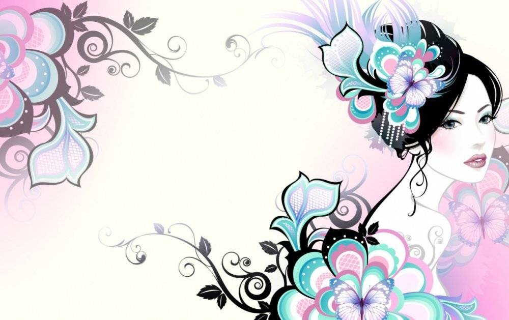 Девушка волосы