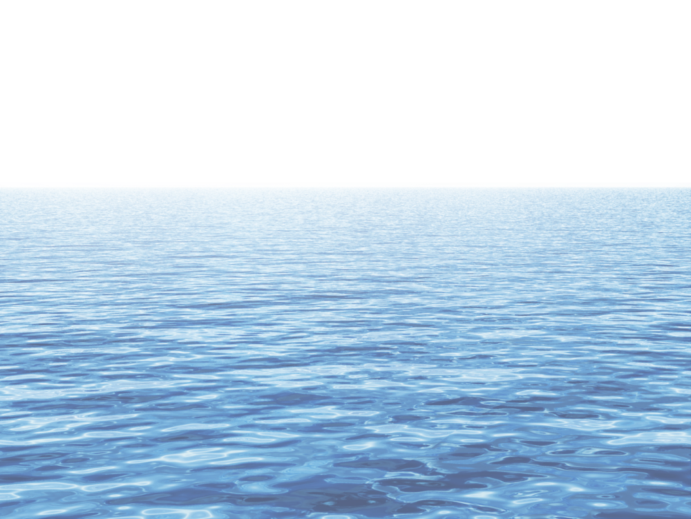 Океан на прозрачном фоне