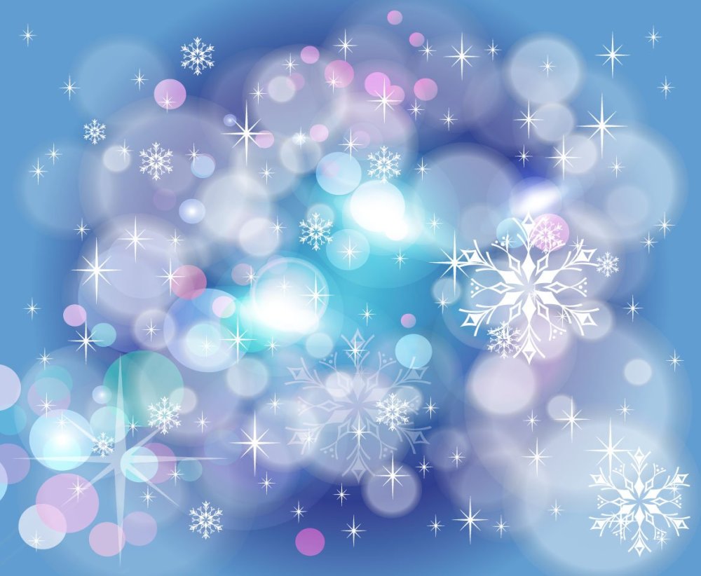 Боке снежинки
