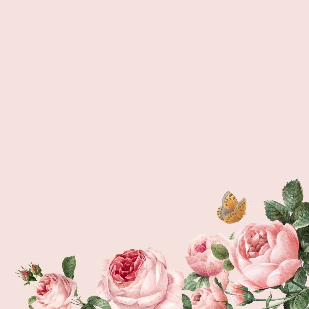 Цветочный фон для пригласительных