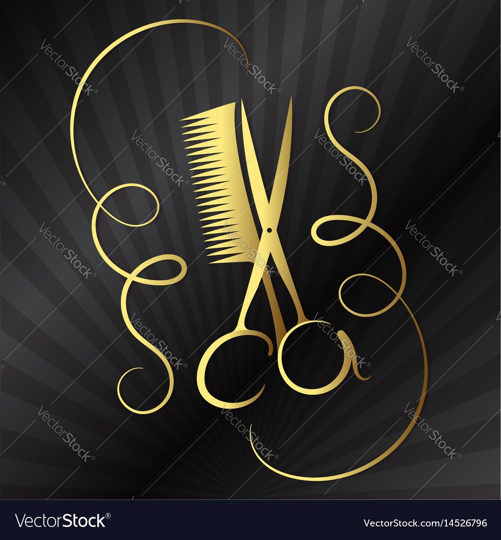 Фон ножницы Расчески