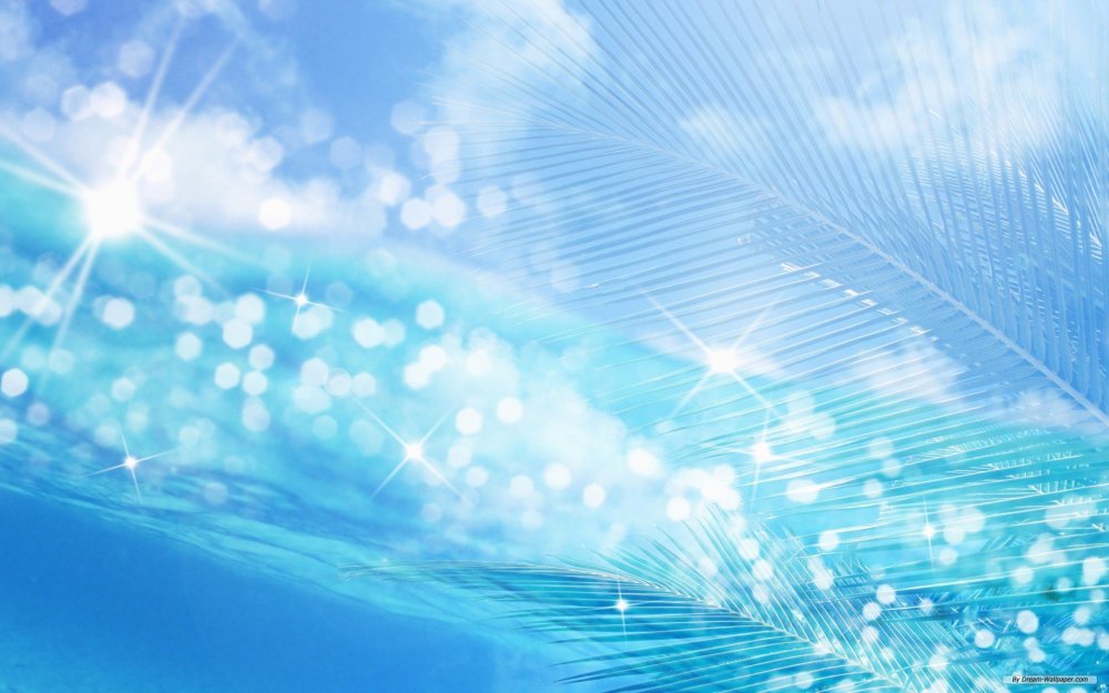 Голубые обои