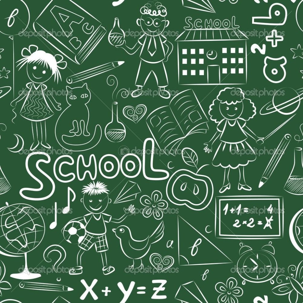 Школьный фон в клеточку