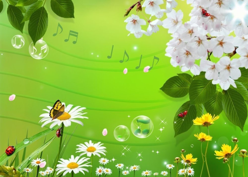 Весенний фон для афиши