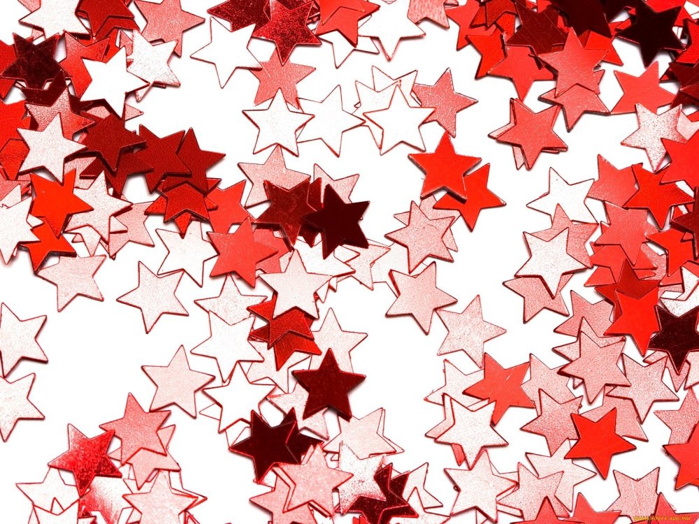 Красный фон со звездами