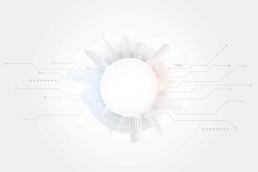 Технологии на белом фоне