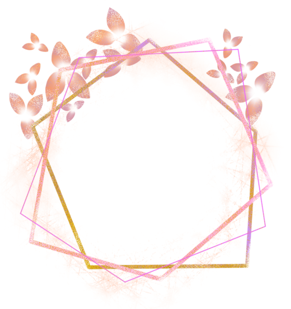 Цветочные геометрические рамки