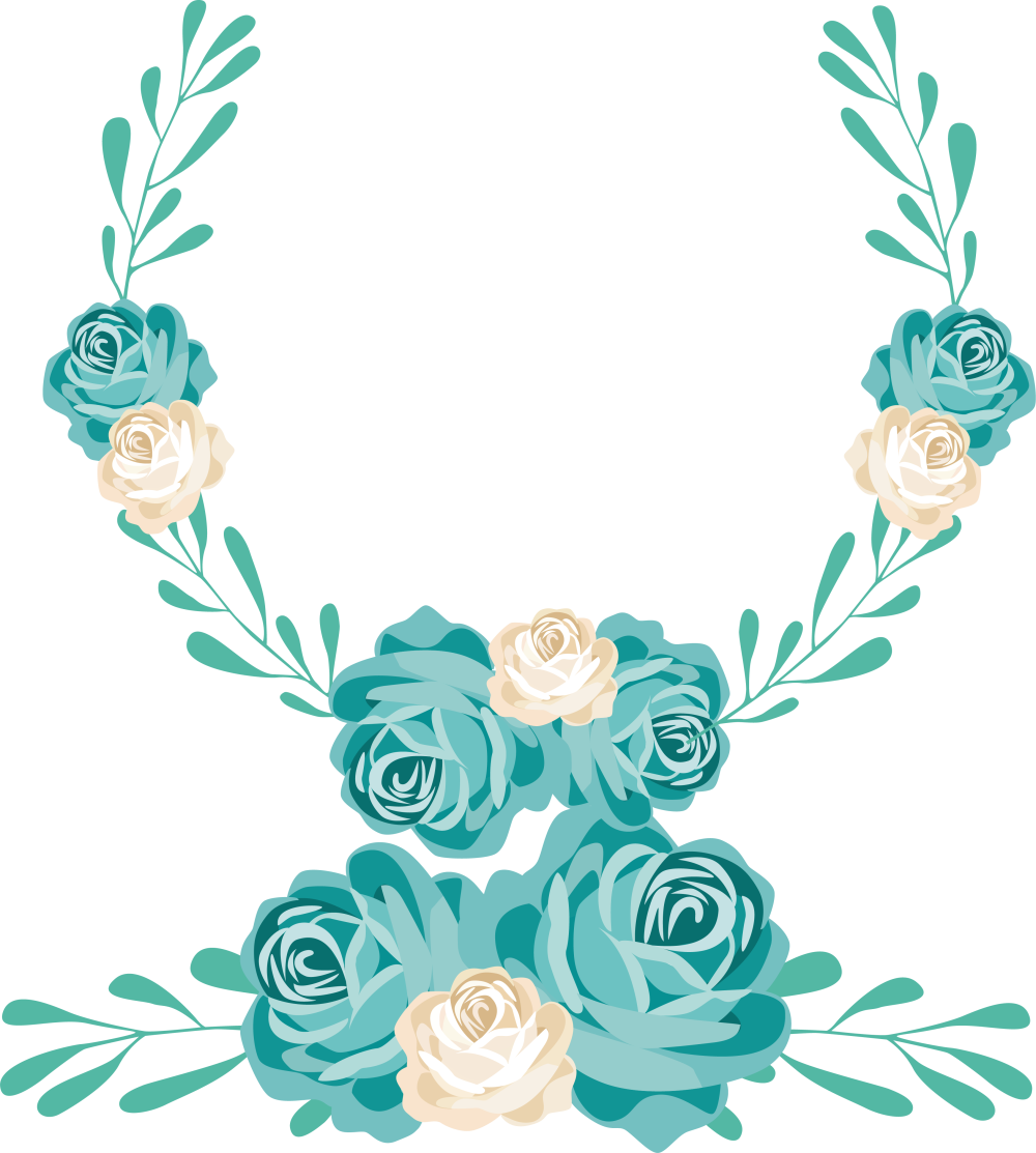 Рамки бирюзового цвета