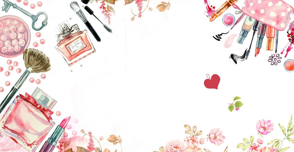 Фон с косметикой для текста