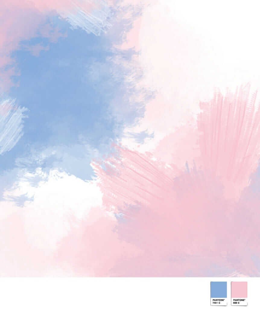 Акварельный фон розово голубой