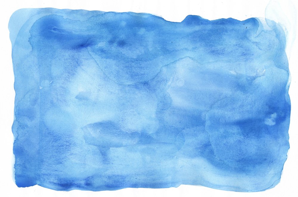 Синий акварельный фон