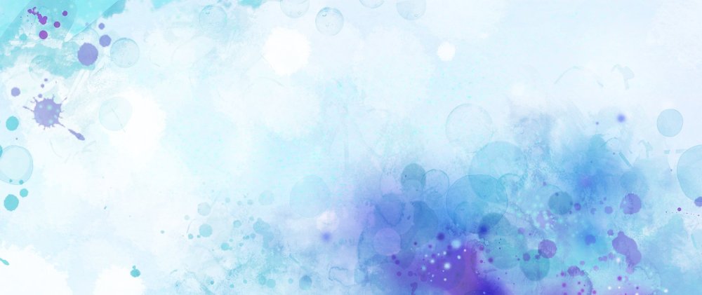 Акварельный нежный голубой фон