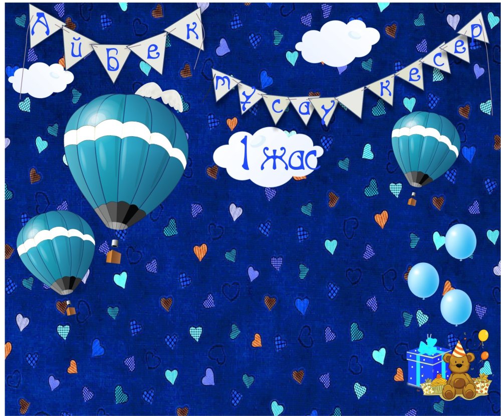 Баннер на день рождения мальчику