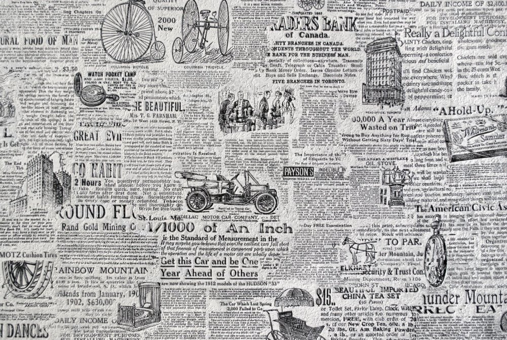 Ткань газета