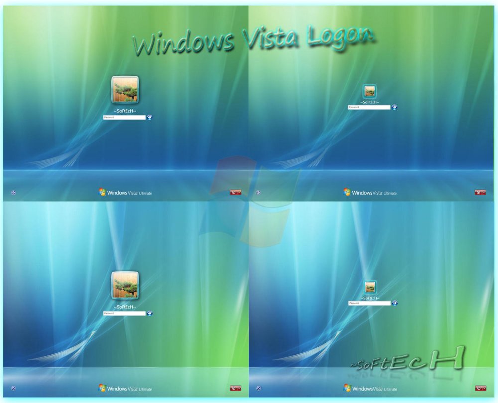 Windows Vista экран приветствия