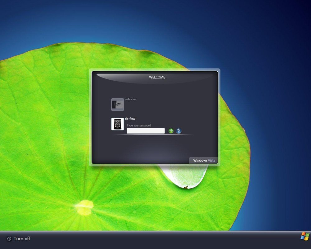Windows XP экран приветствия