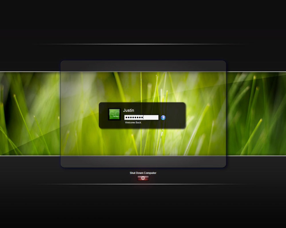 Windows Vista экран приветствия