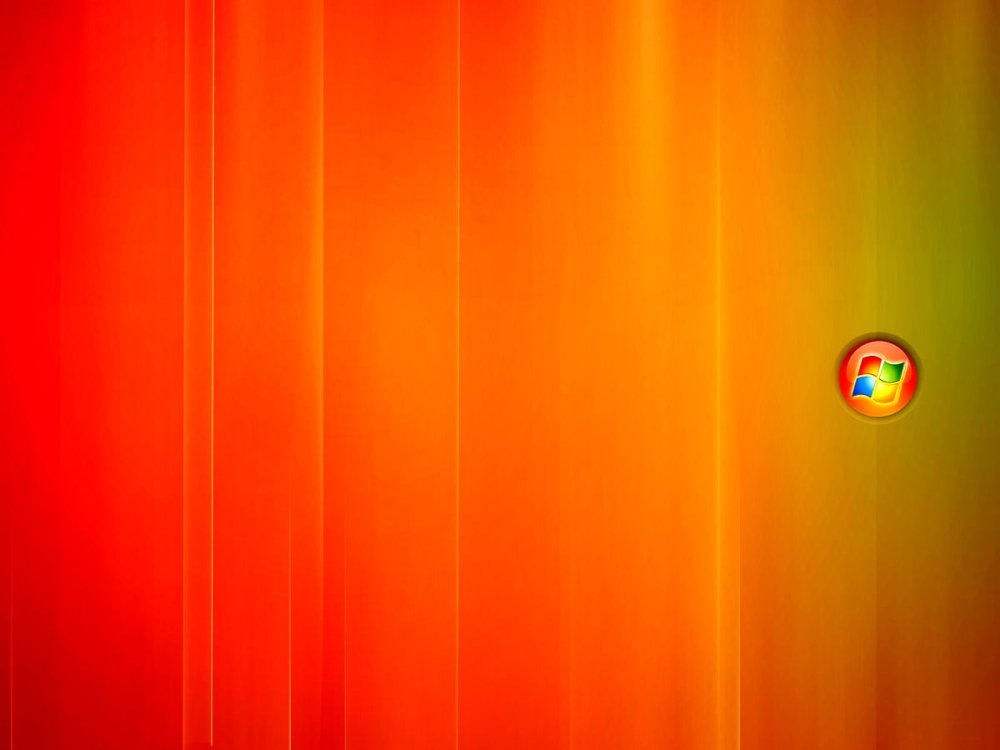 Оранжевые обои на компьютер