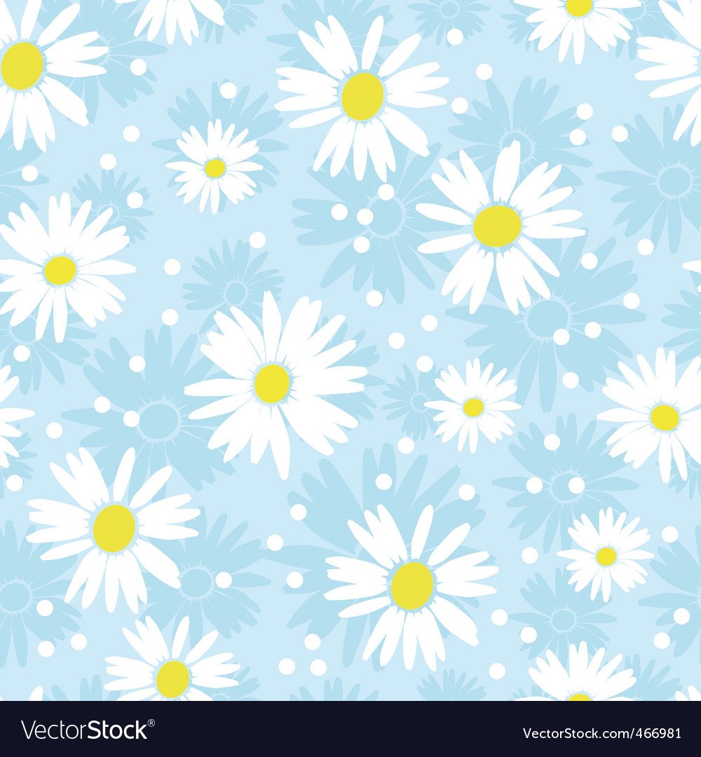 Бабочка и ромашки