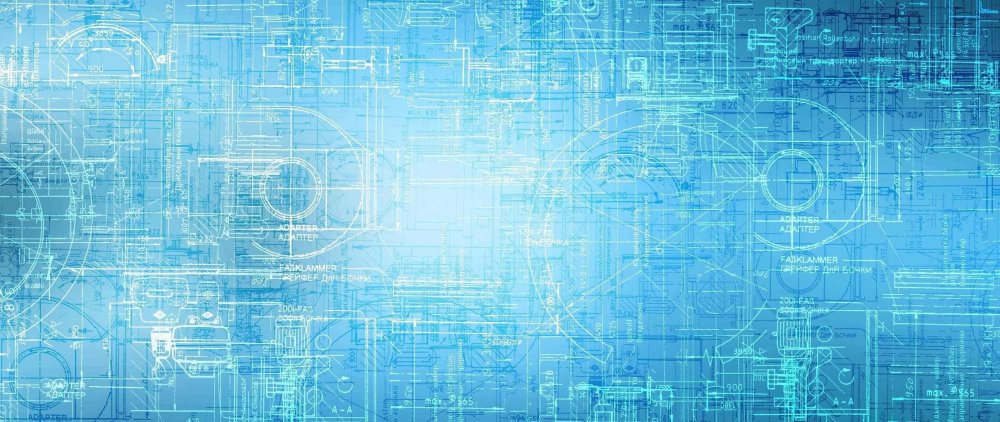 Синяя бумага для чертежей