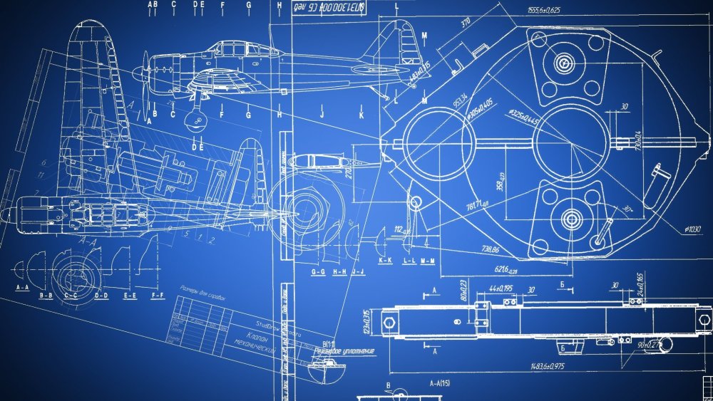 Голубая чертежная бумага