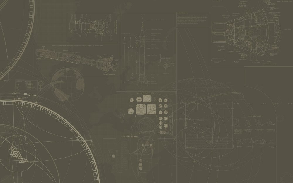 Обои чертежи техники