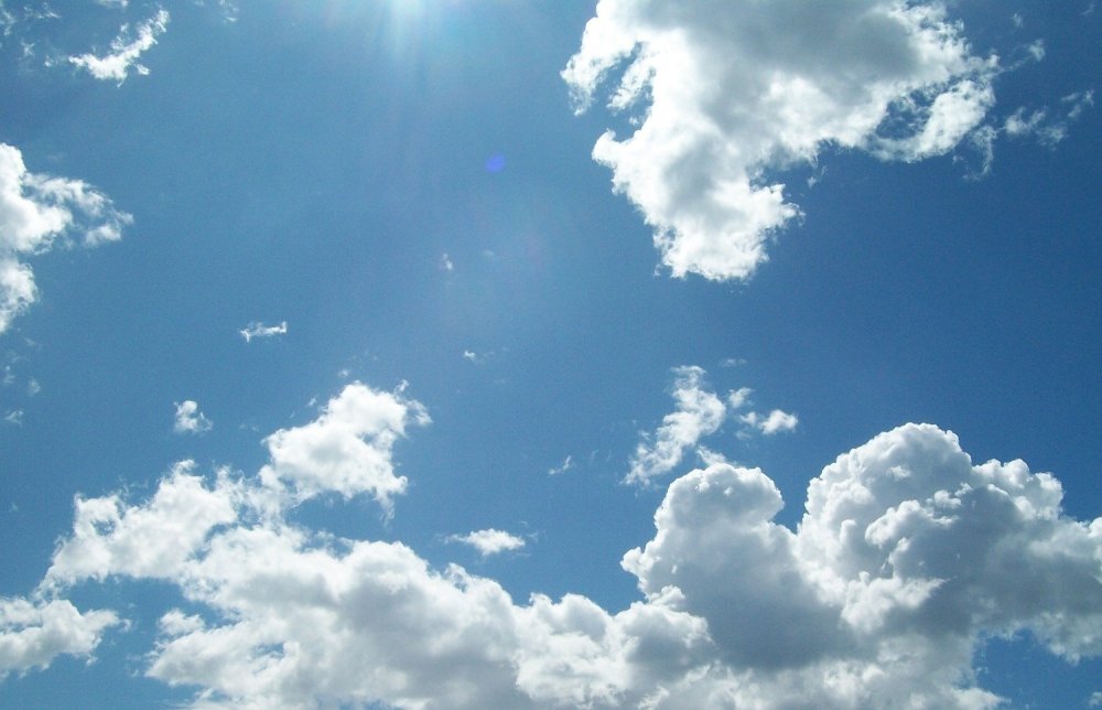 Облака снизу