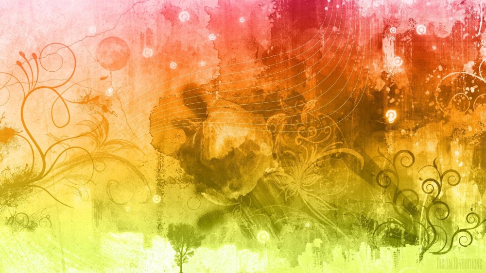 Абстракция в теплых тонах