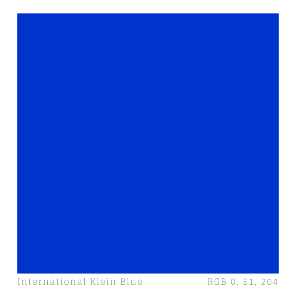 Color int. Ив Кляйн IKB. Ультрамарин Ив Кляйн. Ив Кляйн пантон синий. International Klein Blue® (IKB).