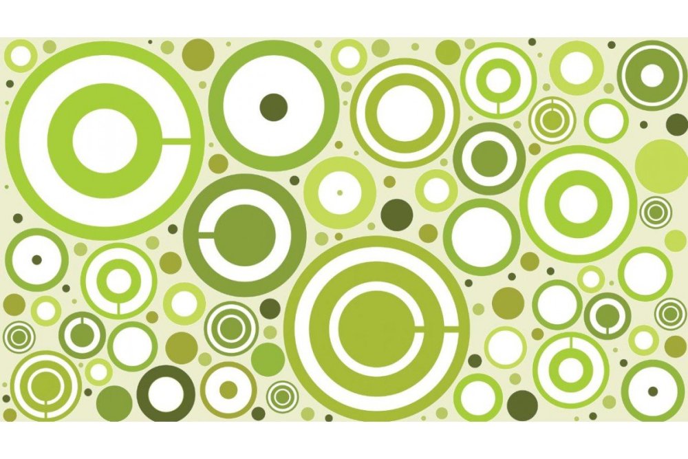 Зеленый фон с кругами - 77 фото