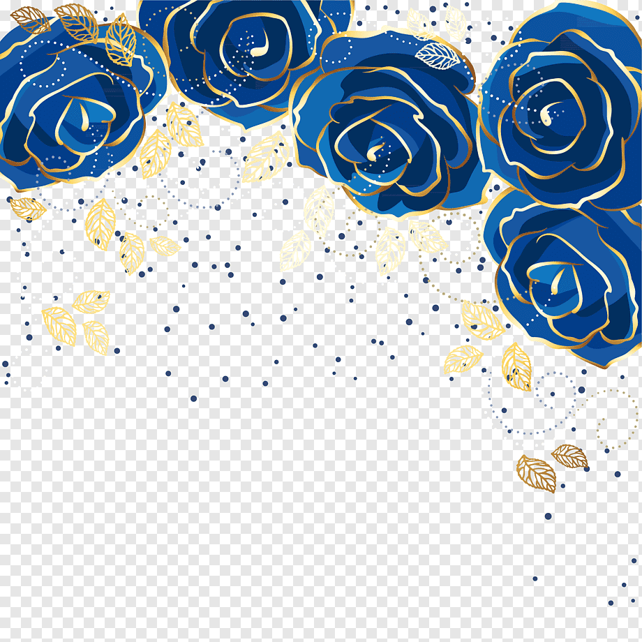 Синие цветы для пригласительных