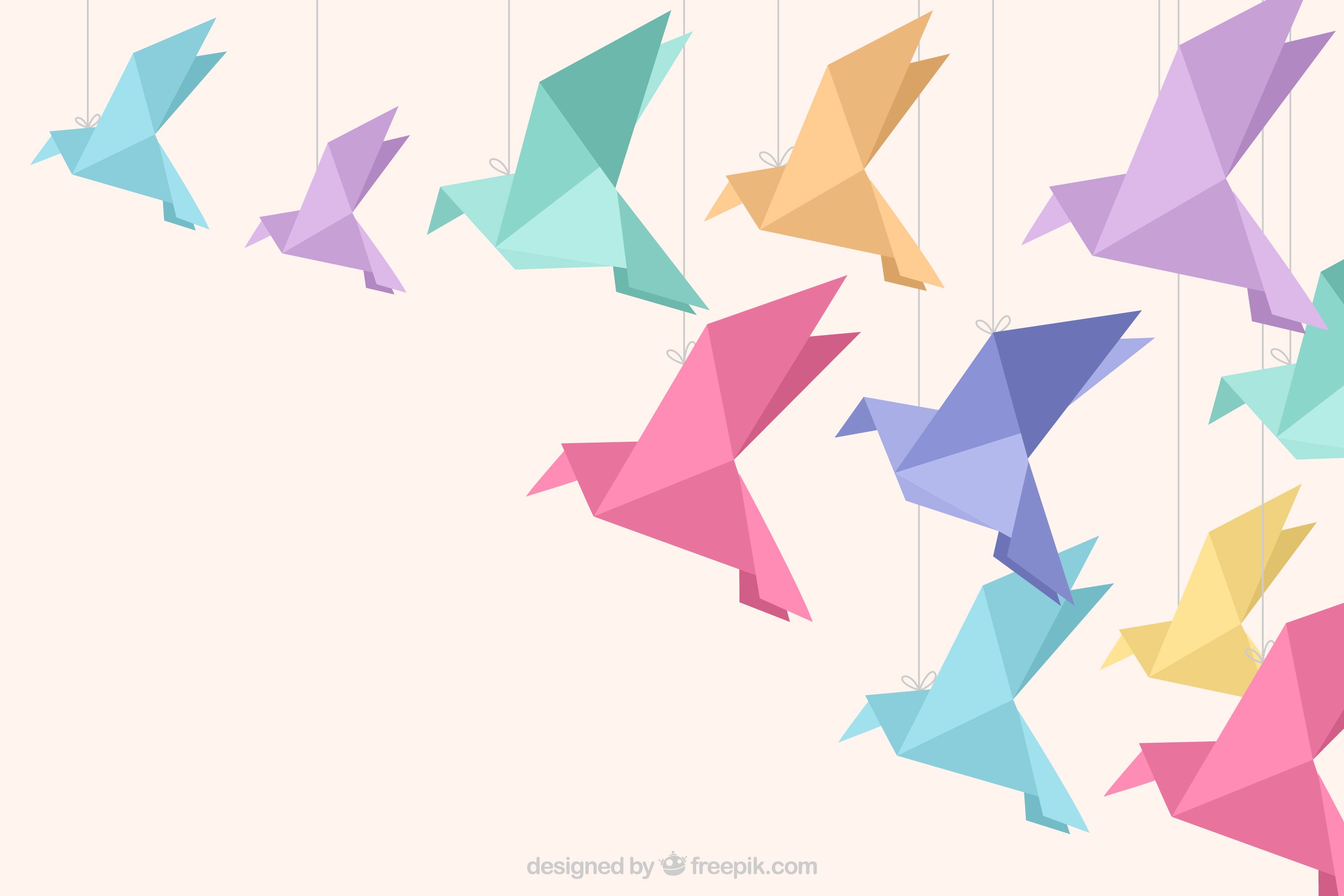 Фон в стиле оригами