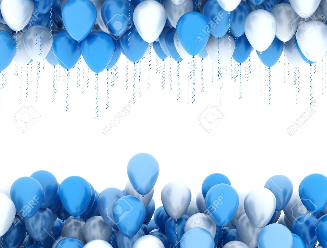 Синие шары день рождения компании