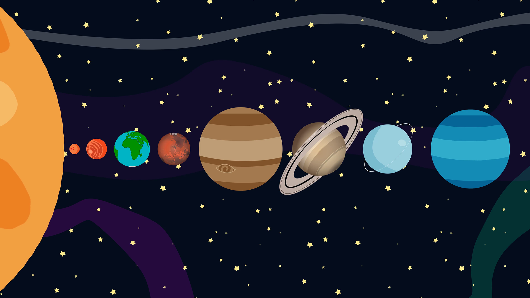 Pluto cartoon planet. Солнечная система планеты в пеинте. Планеты для детей. Космос рисунок. Космос планеты для детей.