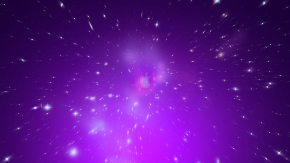 Фиолетовый фон со звездами