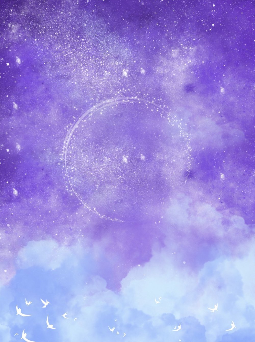 Фиолетовый космический фон