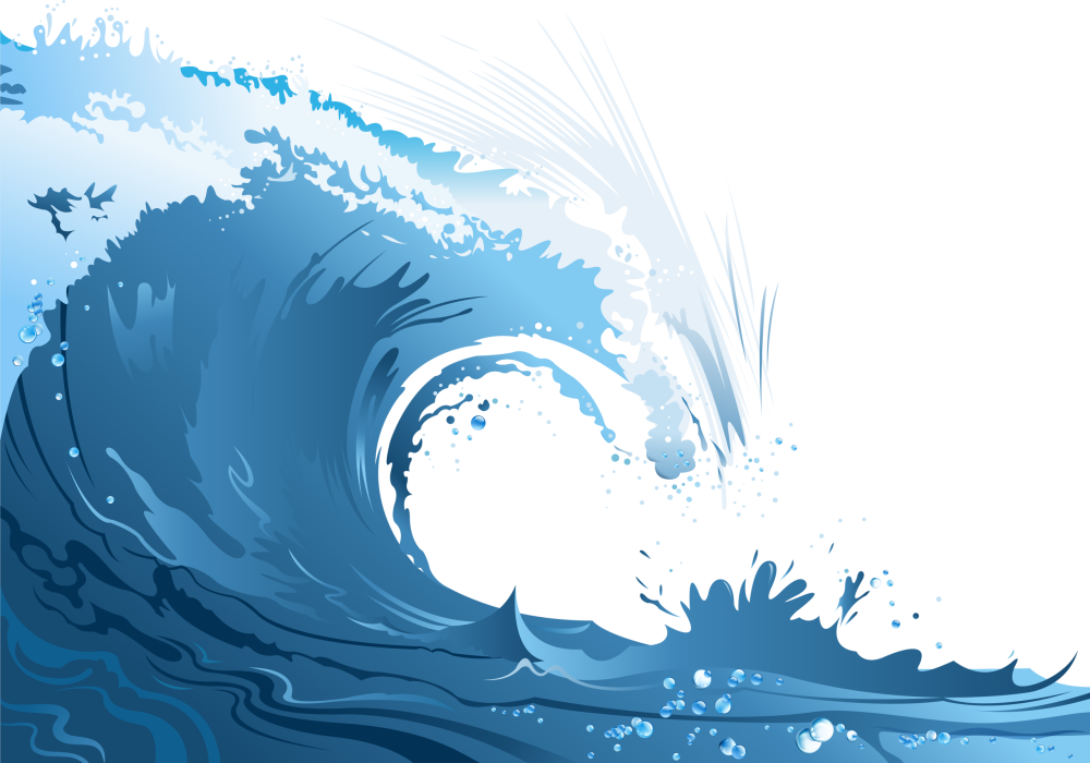 Волна для визитки