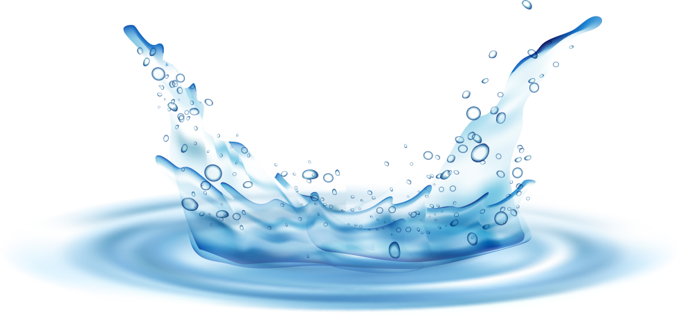 Вода волна на белом фоне