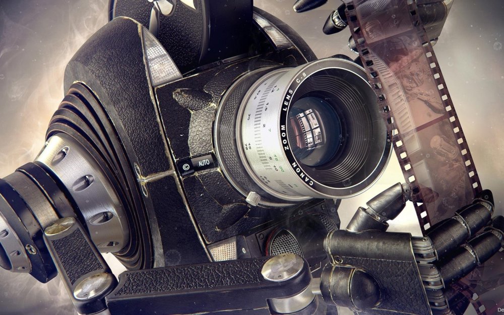 Фон с фотоаппаратом для фотошопа