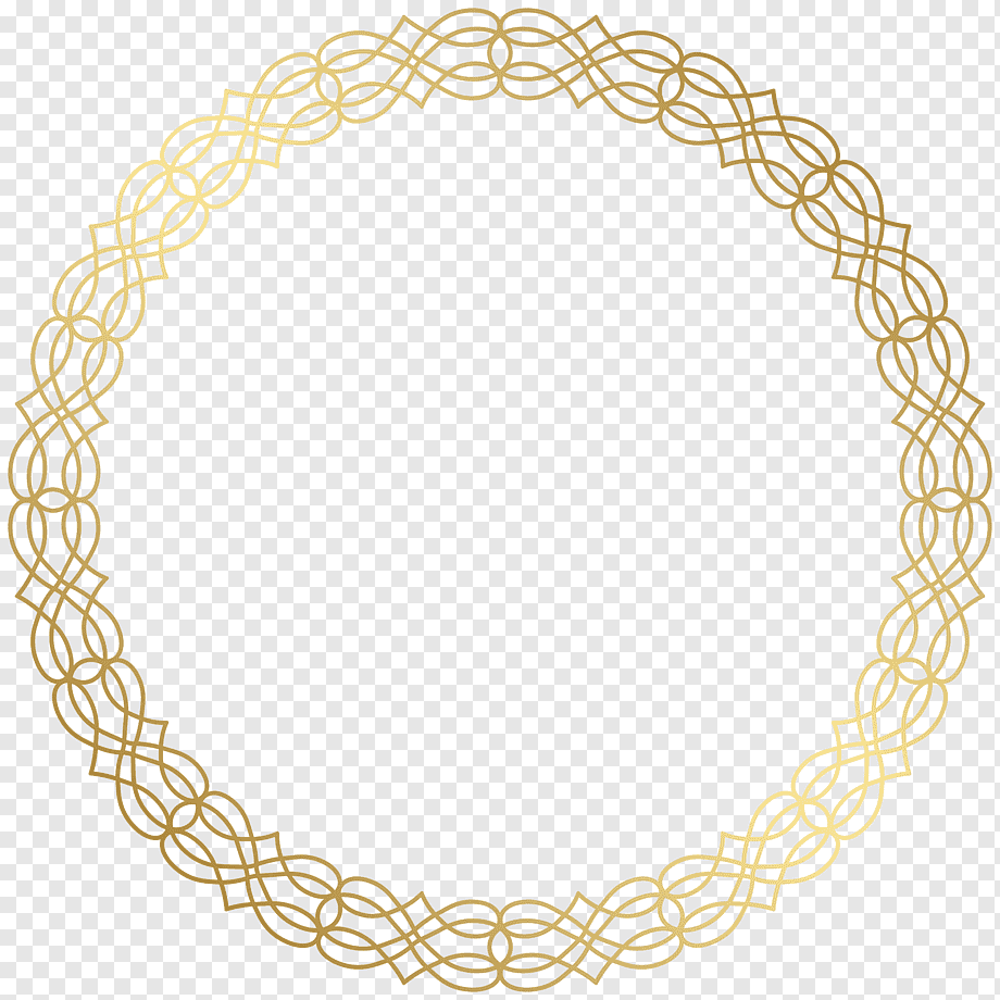 Золотая круглая окантовка