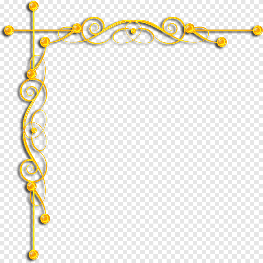 Золотая рамка уголок